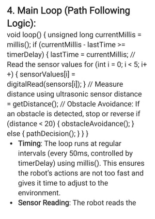 Line following robot program Arduino Uno