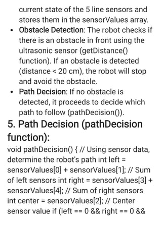 Line following robot program Arduino Uno