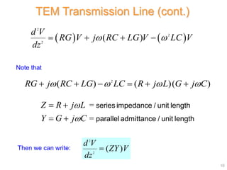 Notes 2 5317-6351 Transmission Lines Part 1 (TL Theory).pptx