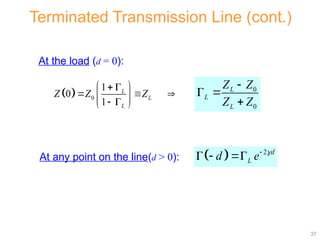 Notes 2 5317-6351 Transmission Lines Part 1 (TL Theory) (1).pptx