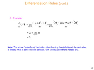 Notes 2 6382 Complex Differentiatiohshshn | PPTX
