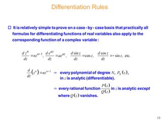 Notes 2 6382 Complex Differentiatiohshshn | PPTX