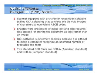 Input Devic Ocr input output devices | PDF