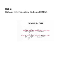 Ratio:
Ratio of letters : capital and small letters
 