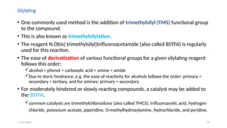 Tms Reagent chromatographic methods (gc and hplc instrumentation | PPTX