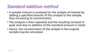 chromatographic methods (gc and hplc instrumentation | PPTX