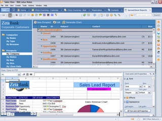Presentation about Lotus Notes 8 functionality