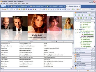 Presentation about Lotus Notes 8 functionality