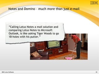 Presentation about Lotus Notes 8 functionality