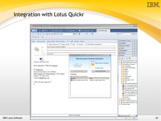 Presentation about Lotus Notes 8 functionality