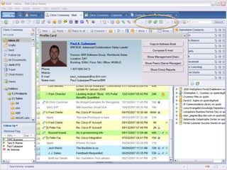 Presentation about Lotus Notes 8 functionality