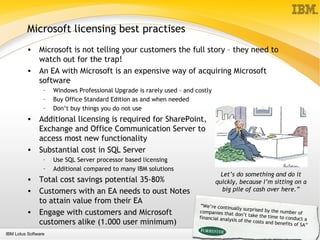 Presentation about Lotus Notes 8 functionality