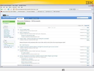 Presentation about Lotus Notes 8 functionality