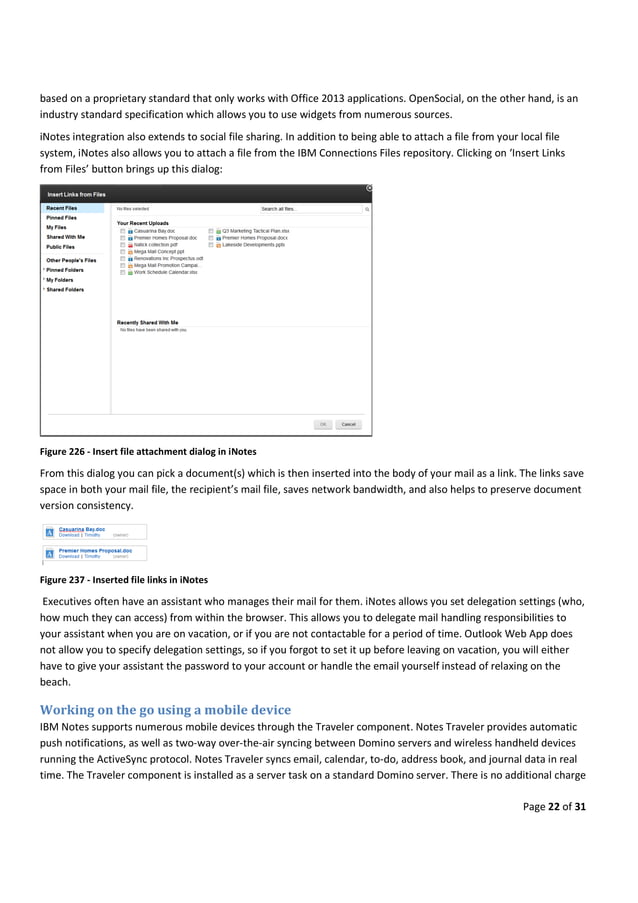 IBM Notes 9.0 vs MICROSOFT Outlook 2013 | PDF