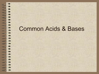 Common Acids & Bases 