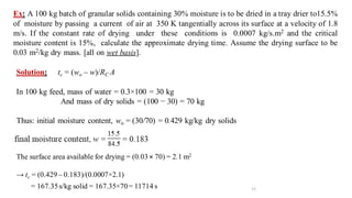 Notes and Examples on drying. all the be | PDF