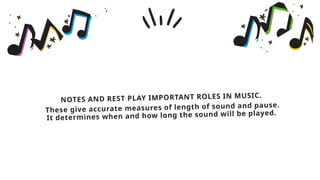 Learning music through notes and restsss | PPTX