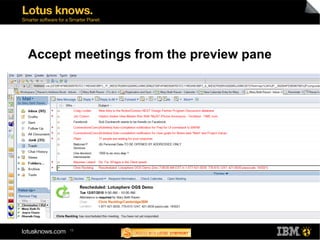 19
Accept meetings from the preview pane
 