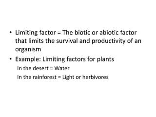 Notes biotic abiotic factors | PPTX