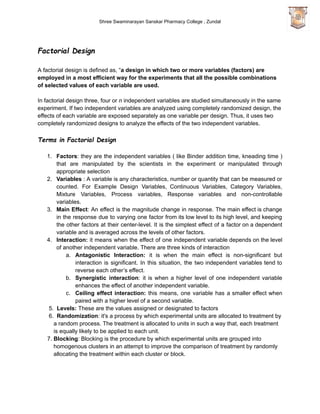 Design of Experiments and Optimization Techniques | PDF