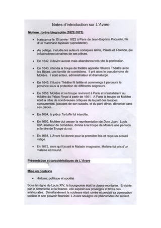 Notes introduction | DOC