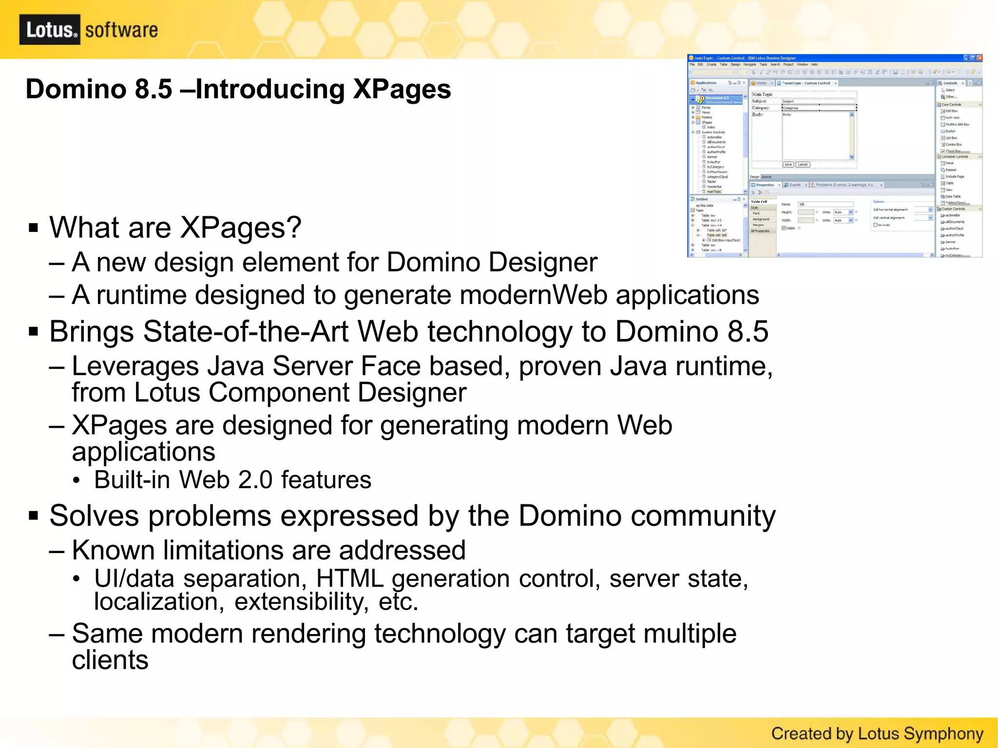 Notes Domino Symphony Strategy May2009