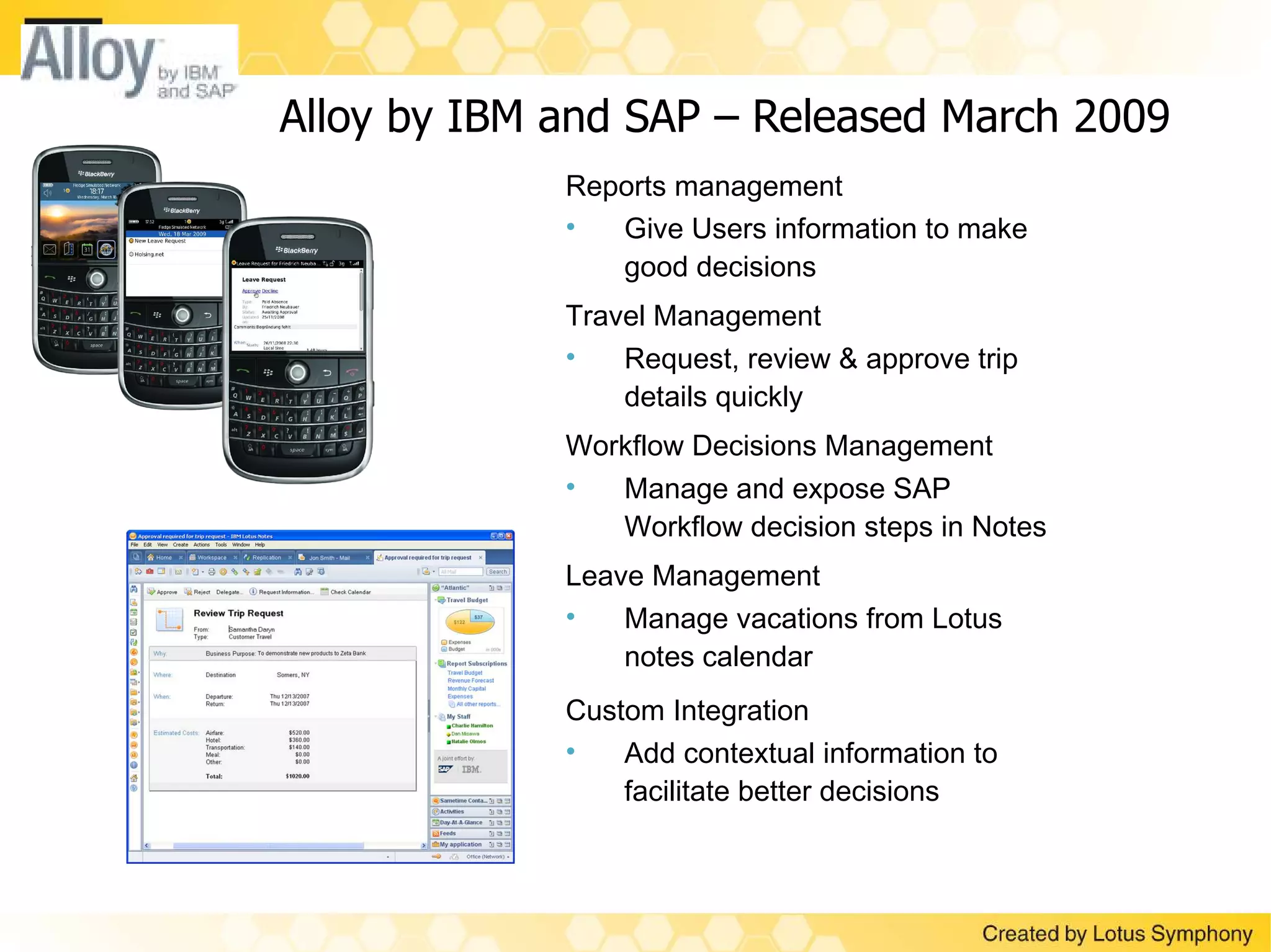 Notes Domino Symphony Strategy May2009