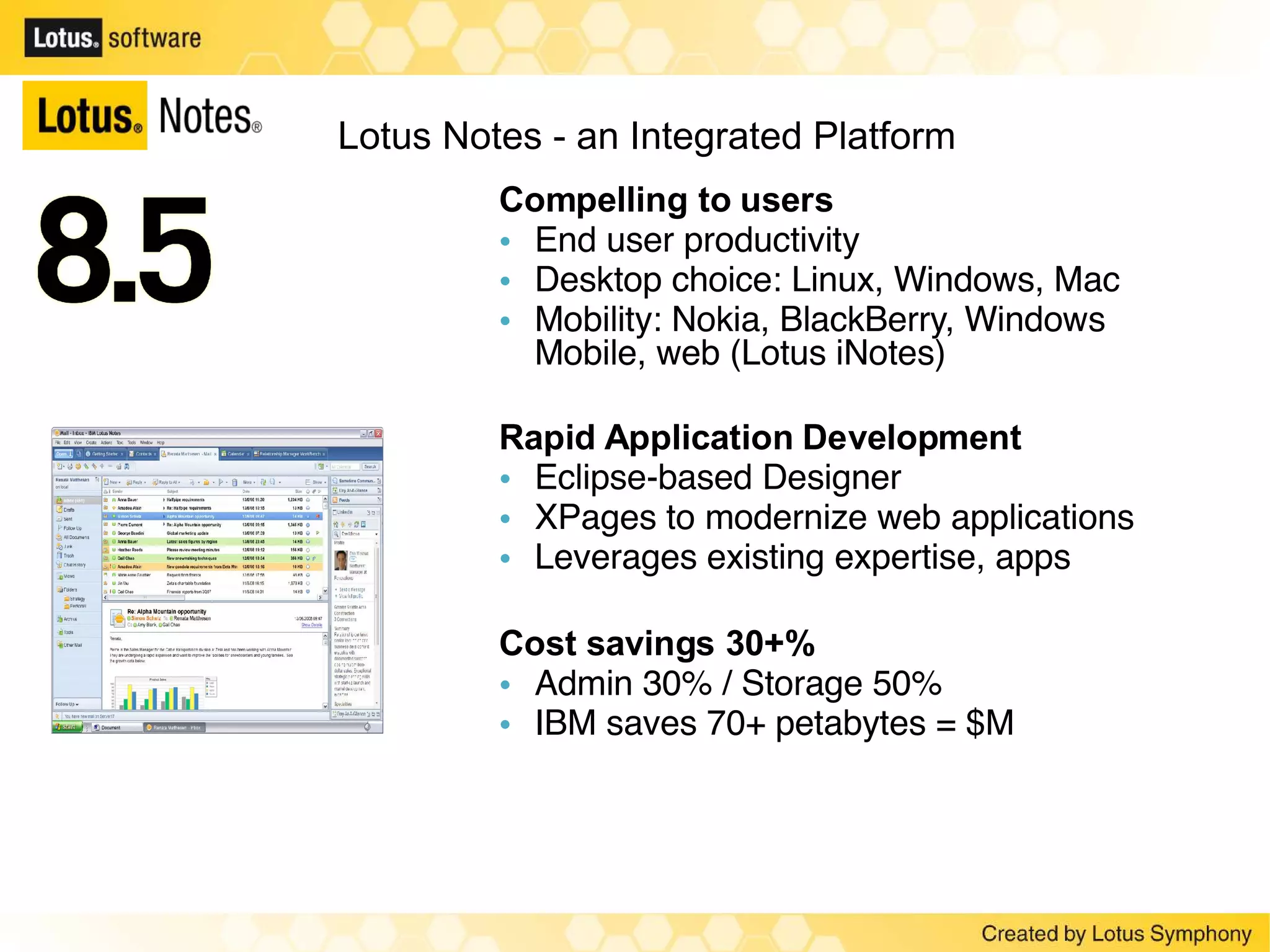 Notes Domino Symphony Strategy May2009
