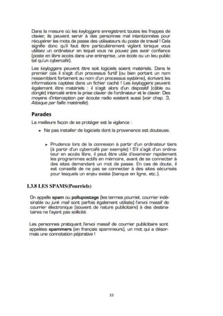 33
I.3.8 LES SPAMS(Pourriels)
 