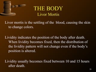 Patterned Lividity (Notes) Forensics overview & observation (1).pptx