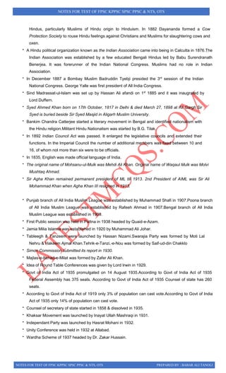 Notes for general ability syllabus ppsc nts css | PDF