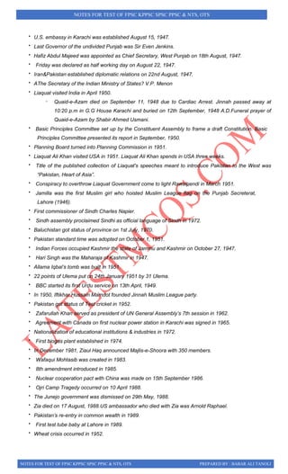 Notes for general ability syllabus ppsc nts css | PDF