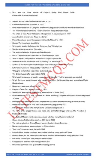 Notes for general ability syllabus ppsc nts css | PDF