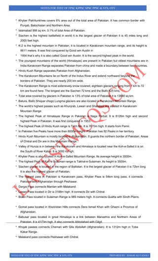 Notes for general ability syllabus ppsc nts css | PDF