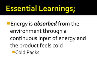 Notes gb lab 08 endothermic and exothermic reactions | PPT