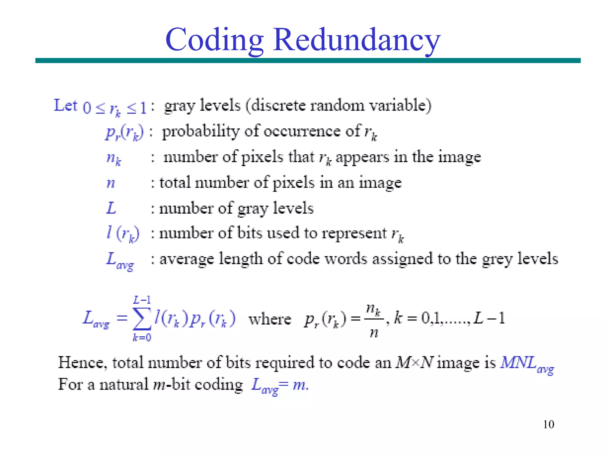 10 Coding Redundancy 