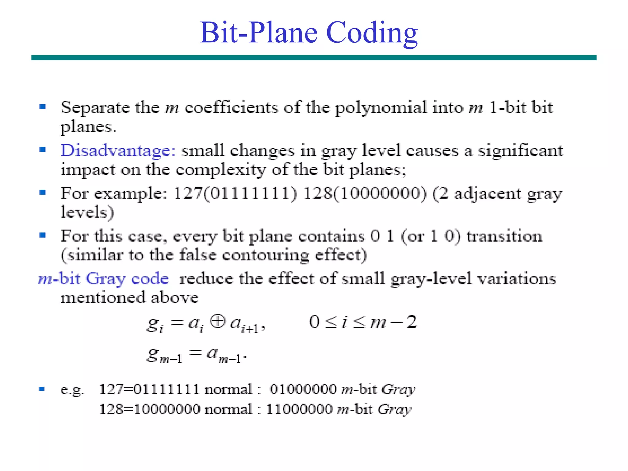 Bit-Plane Coding 