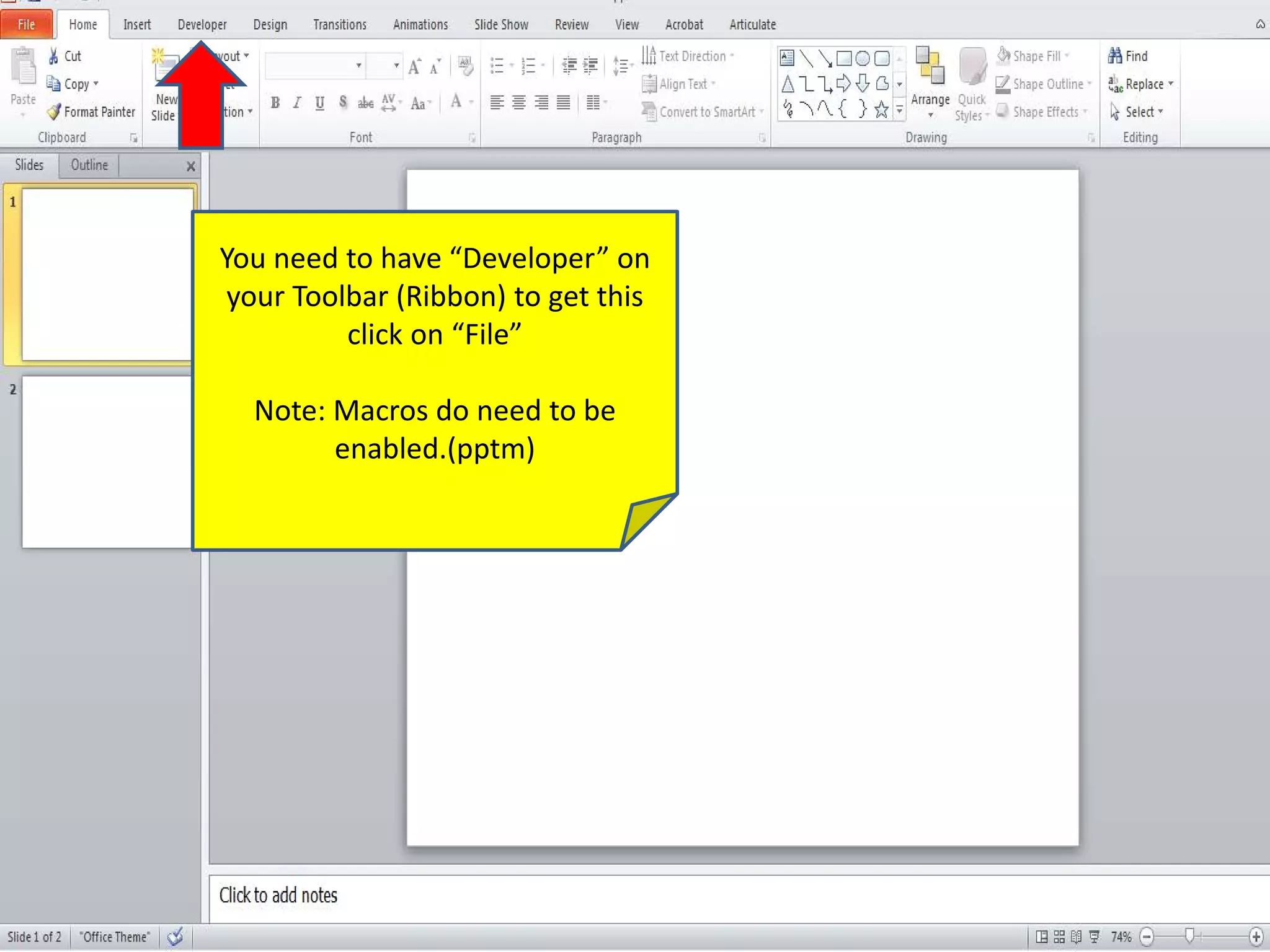 Take Notes Right on a PowerPoint Slide | PPT