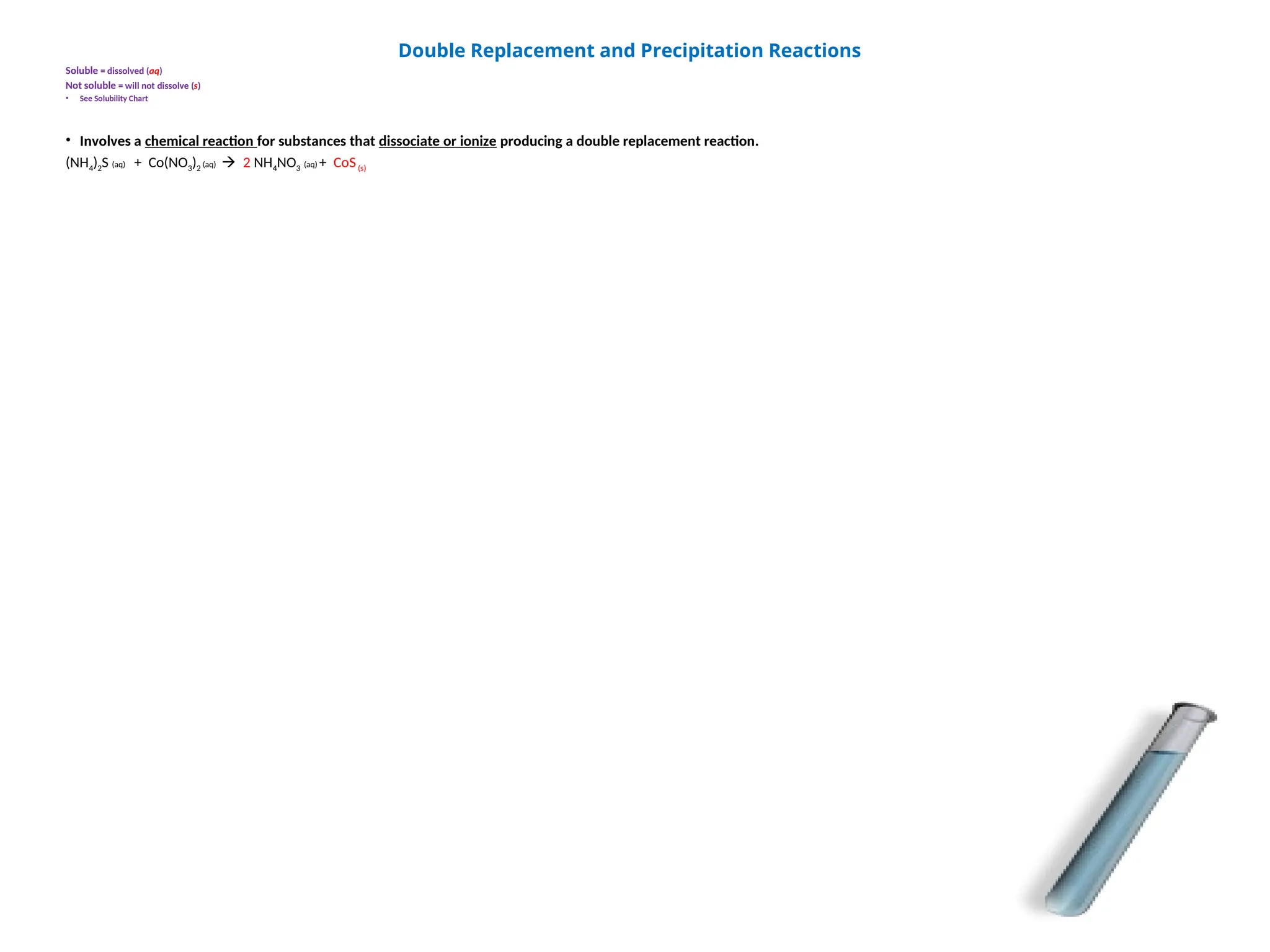 Notes Ions in Solution for secondary chemistry | PPT