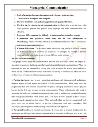 Notes managerial communication part 1  mba 1st sem by babasab patil (karrisatte)