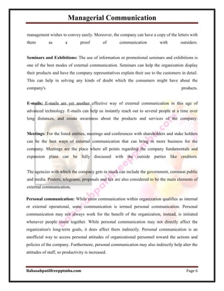 Notes managerial communication part 1  mba 1st sem by babasab patil (karrisatte) Slide 6