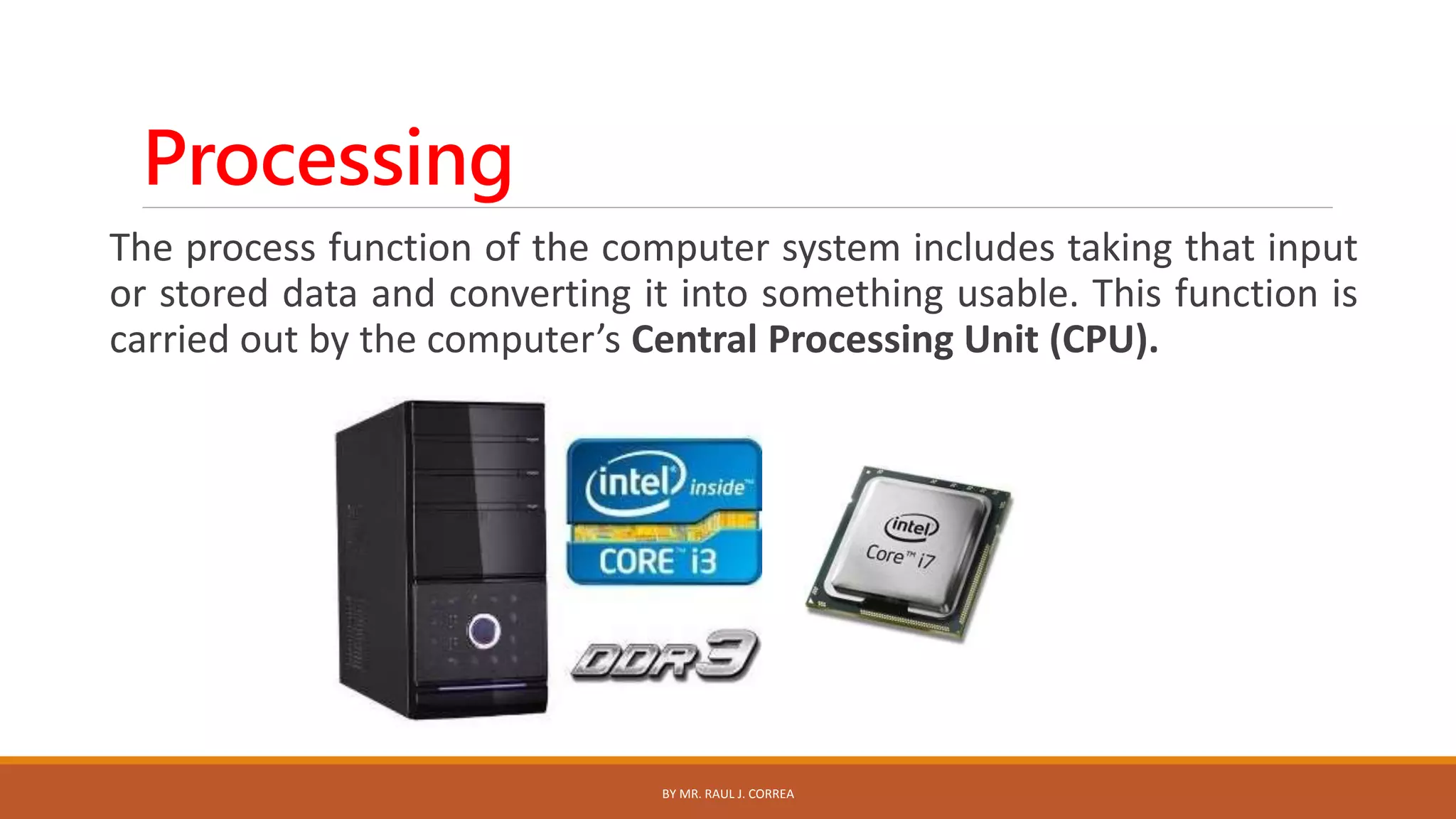 Major Functions of Computer Systems | PPTX