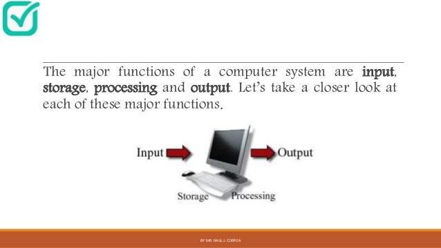 Major Functions of Computer Systems
