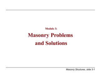 Masonry Practice Problem Comprehensive Guide to Masonry Problems and Solutions in Construction ...