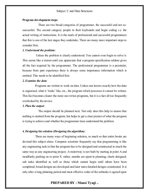 Notes of c programming 1st unit BCA I SEM