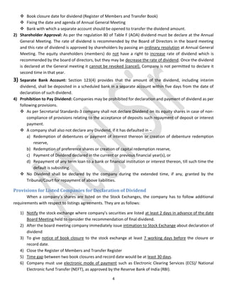 Notes of dividend and interest | PDF