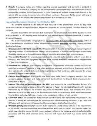 Notes of dividend and interest | PDF