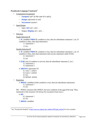 Notes on algorithms | PDF