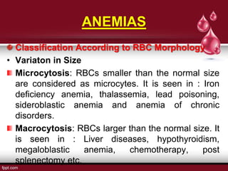 Babitha's Notes on anemia's & bleeding disorders | PPT