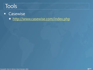 http://www.casewise.com/index.php




                                    99/104
 